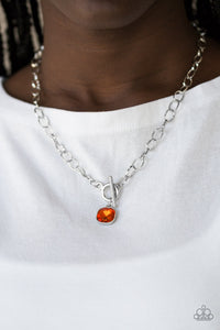 Paparazzi Dynamite Dazzle - Orange Necklace - Bauble and Bling Boutique 