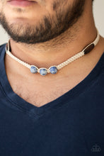 將圖片載入圖庫檢視器 Paparazzi Stonemason Style - Blue Urban Necklace - Bauble and Bling Boutique 