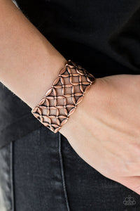 Paparazzi The Big BLOOM - Copper Bracelet - Bauble and Bling Boutique 