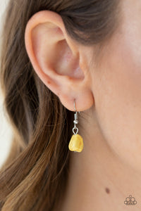 Paparazzi Quarry Trail - Yellow Necklace - Bauble and Bling Boutique 