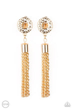 画像をギャラリービューアに読み込む, Paparazzi Perfectly Prestigious - Gold Clip On Earring - Bauble and Bling Boutique 