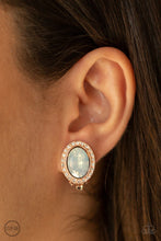 Cargar imagen en el visor de la galería, Paparazzi Have A GLOW At It! - Gold Clip On Earring - Bauble and Bling Boutique 