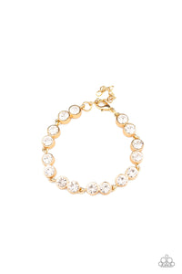 Paparazzi By All Means - Gold Bracelet - Bauble and Bling Boutique 