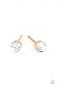 Paparazzi Dainty Decor - Gold Earring - Bauble and Bling Boutique 