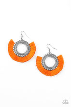 將圖片載入圖庫檢視器 Paparazzi Fringe Fanatic - Orange Earring - Bauble and Bling Boutique 