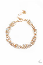 將圖片載入圖庫檢視器 Paparazzi Braided Twilight - Gold Bracelet - Bauble and Bling Boutique 