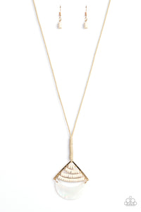 Paparazzi Beach Beam - Gold Necklace - Bauble and Bling Boutique 