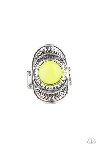 Paparazzi Sunny Sensations - Yellow Ring - Bauble and Bling Boutique 