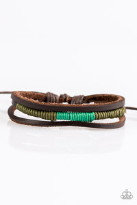 Paparazzi Give Me Some ROAM! - Green Urban Bracelet - Bauble and Bling Boutique 