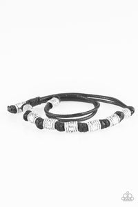 Paparazzi Port Of Call - Black Urban Bracelet - Bauble and Bling Boutique 