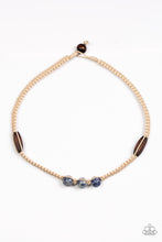 將圖片載入圖庫檢視器 Paparazzi Stonemason Style - Blue Urban Necklace - Bauble and Bling Boutique 